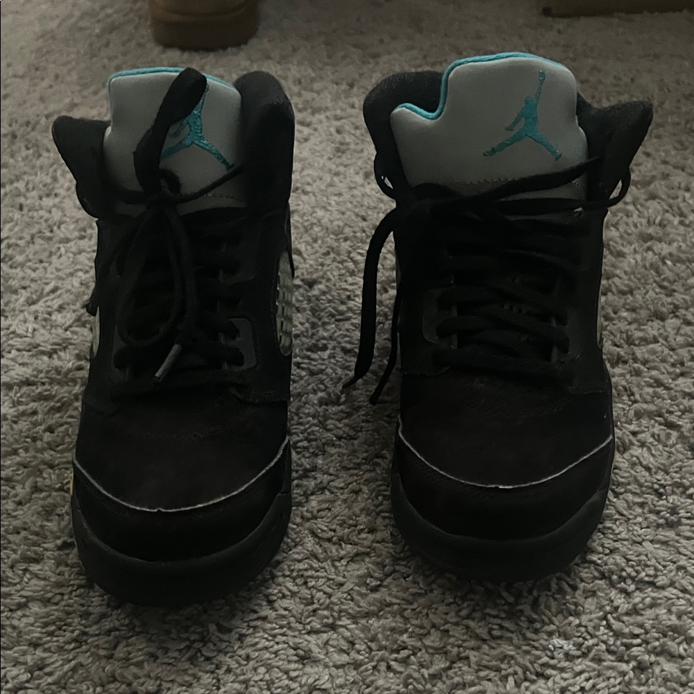 Jordan Kids Sneakers Black and Teal